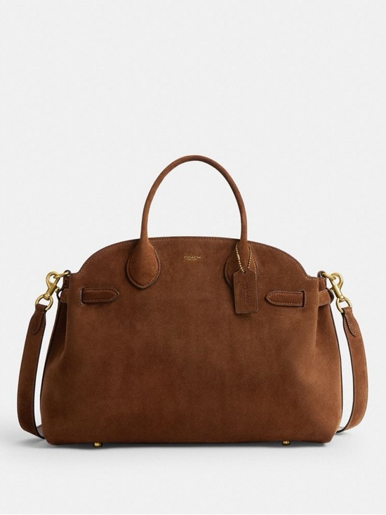 Coach Handbags - Coach Empire 40 Suede Brown Carryall